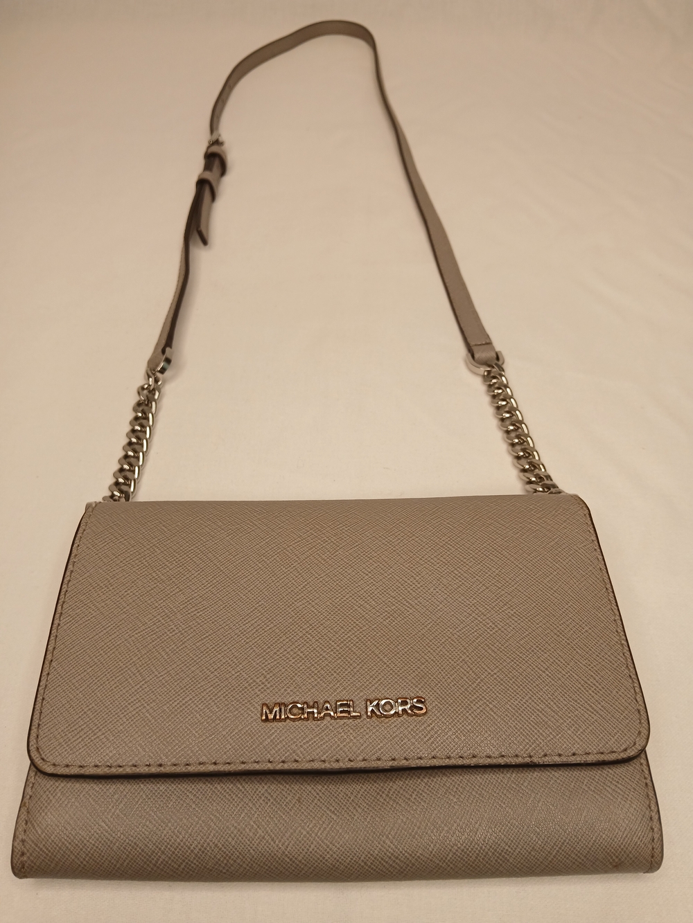 Michael Kors Gray Crossbody Shoulder Bag/Wallet